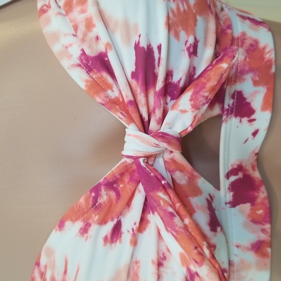 Pink and orange bikini top - Picture 3 of 5